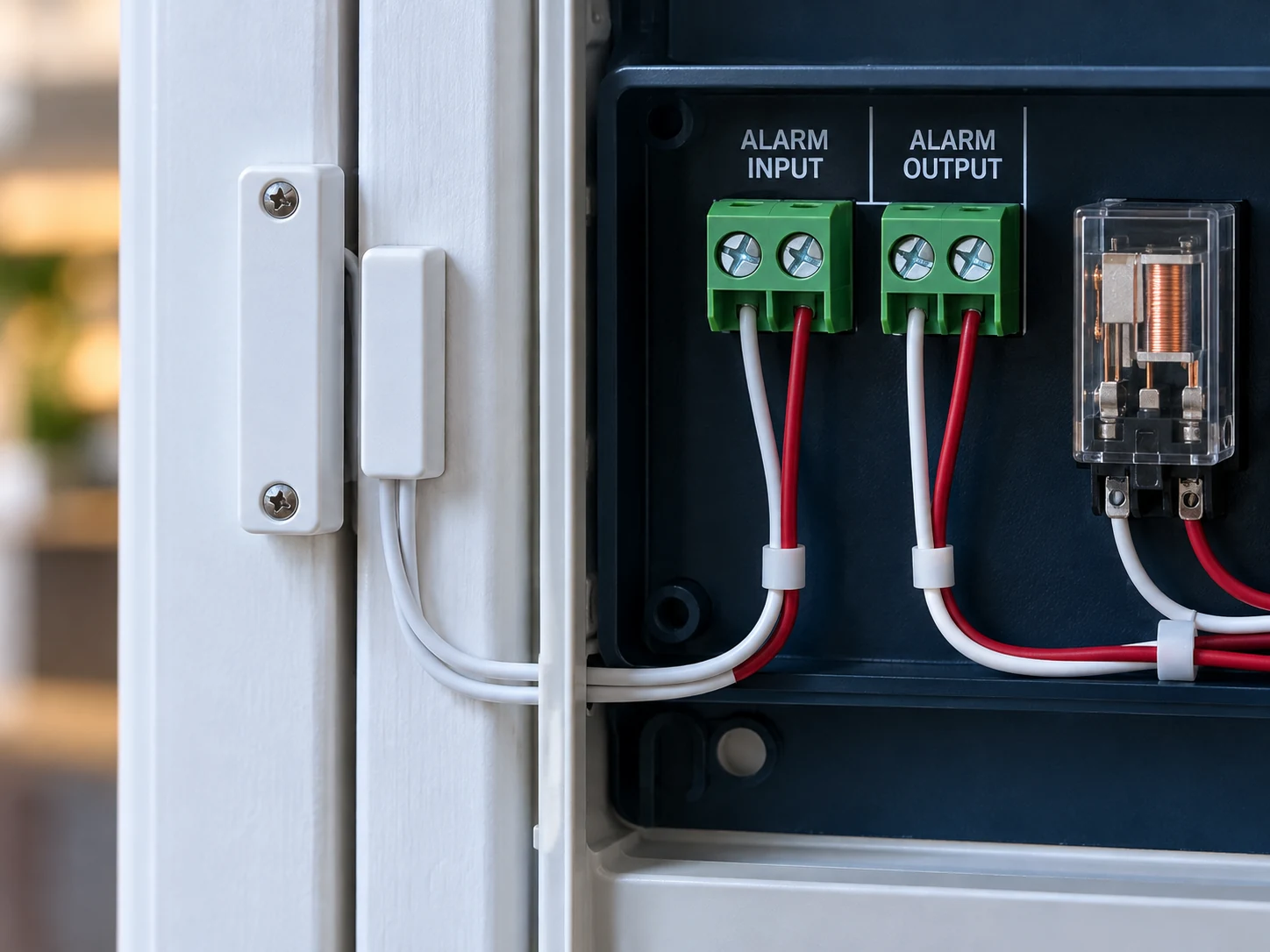 Feature illustration: ALARM INPUT / OUTPUT