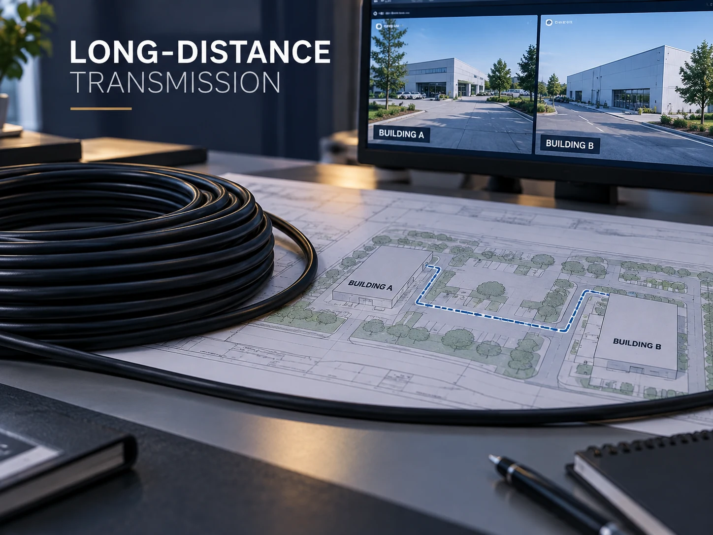 Feature illustration: LONG-DISTANCE TRANSMISSION